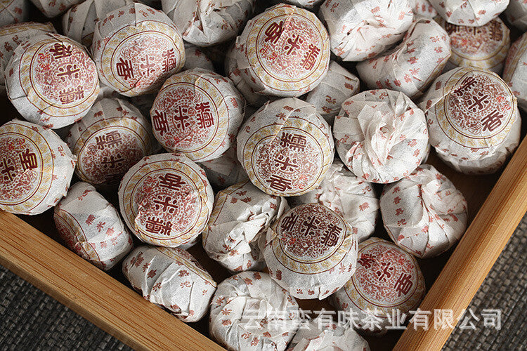 500g Glutinous Rice Fragrance Cooked Tuo (White Cotton) Yunnan Pu'er Tea
