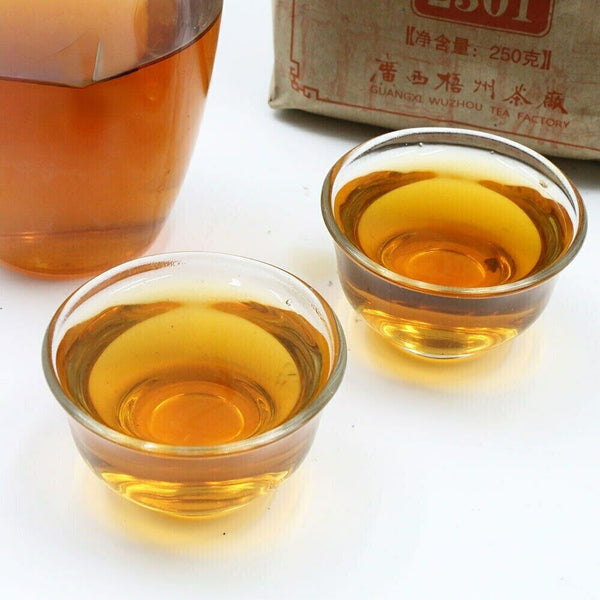 HelloYoung Three Cranes Sanhe Loose Liubao Dark Tea 2301 Aged Tea Health  Tea 250g