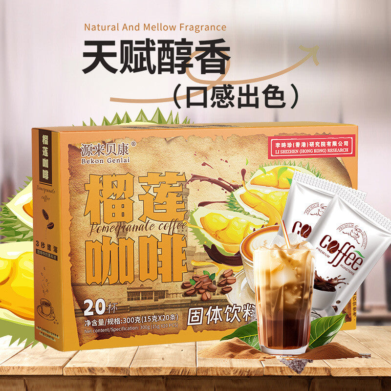 White Coffee Instant 3-in-1 Strong Flavor Durian Coffee Malaysia Musang King Main image