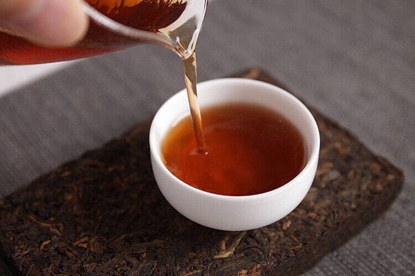HelloYoung 250g Yunnan Pu'er Tea Menghai Mature Tea Yugong Golden Brick Aroma Mature Tea