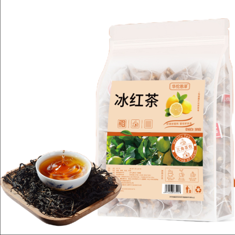 HelloYoung Iced Tea Triangle Bag Tea Hong Kong Style Lemon Iced Tea Flavor Tea Drinks 250g Main image