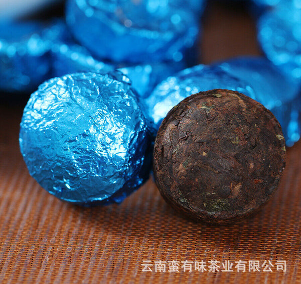 HelloYoung 500g Yunnan Pu'er Tea Mini Seven Colored Small Golden Tuo Nuoc Xiang Ripe Tuo