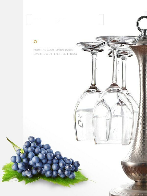 Drinking Glasses Stemware Rack Shelf Creative Iron Wire Wine Rack Stand Hanging