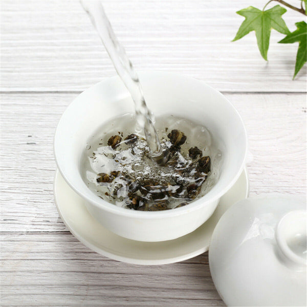 HelloYoung 100% Organic Premium King Grade Jasmine Flower Tea Dragon Pearl China Green Tea