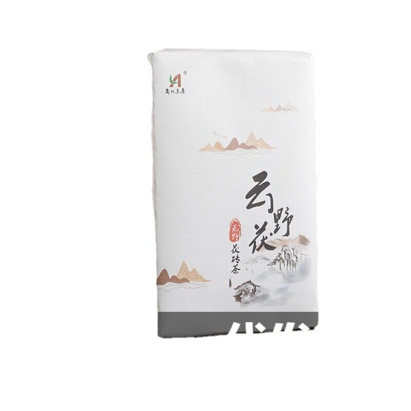 HelloYoung 1kg Hunan Anhua Black Tea Aged Tea Hand-built Fu Brick Golden Flower Black Tea