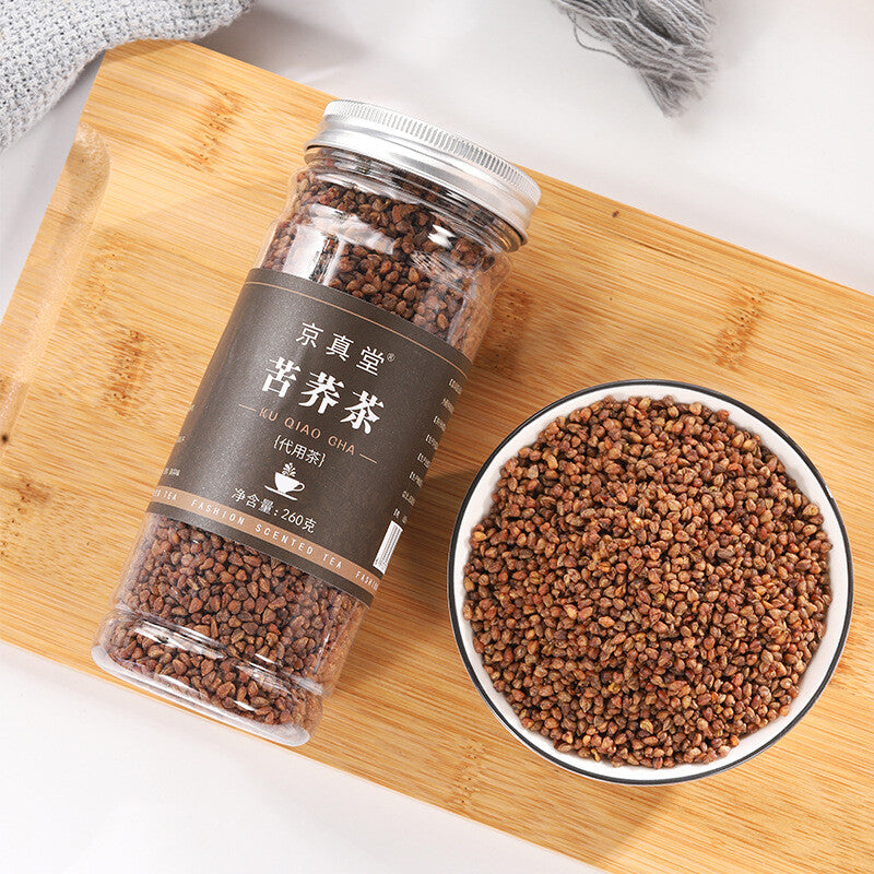 Buckwheat Tea Black and Yellow Herbal Tea 260g Tin Packaging Main image