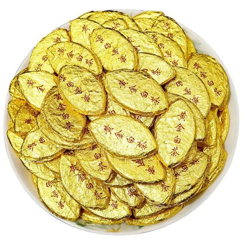 Organic Leaf Shape White Tea Leaves Compressed Old White Tea Cake 250g Main image