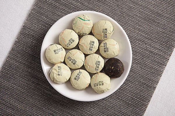 HelloYoung 500g Yunnan Pu'er Tea Golden Classic Glutinous Small Tuo Tea Mini Ripe Tea