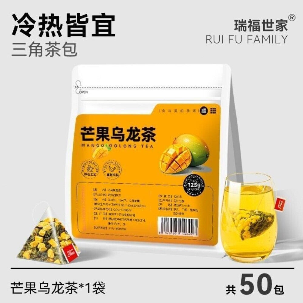 Mango Oolong Fruit Tea Cold Brew 3 Flavor Blend Premium Triangle Bags Main image