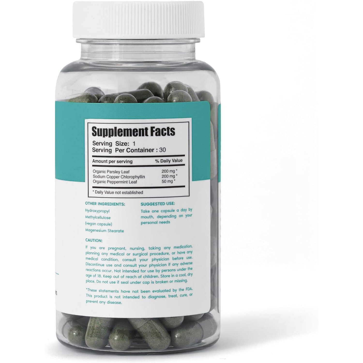 Chlorophyll-Kapseln für Körpergeruch, Darmgesundheit & Hautentgiftung 30 Kapseln