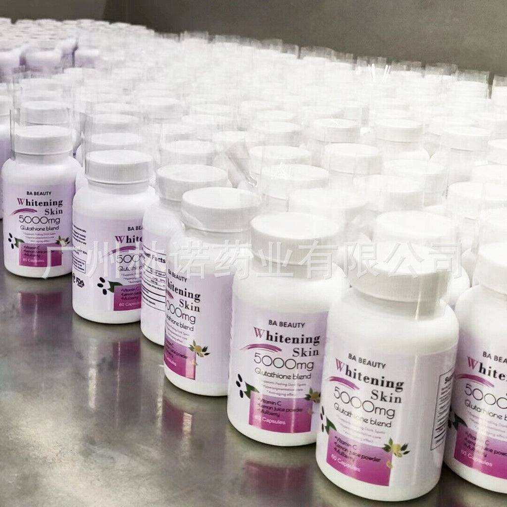 Easy toabsorb Whitening Skin 5000mg capsule|L-GLUTATHIONE PILLS-60/120caps