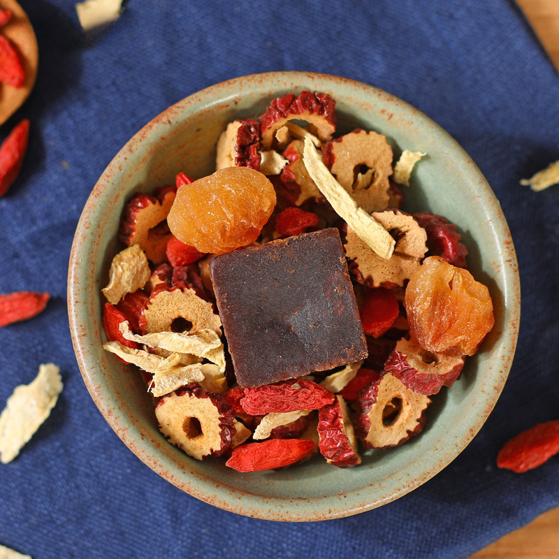 HelloYoung Brown sugar ginger tea longan jujube goji berry black sugar ginger jujube tea