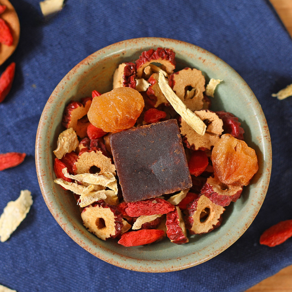HelloYoung Brown sugar ginger tea longan jujube goji berry black sugar ginger jujube tea