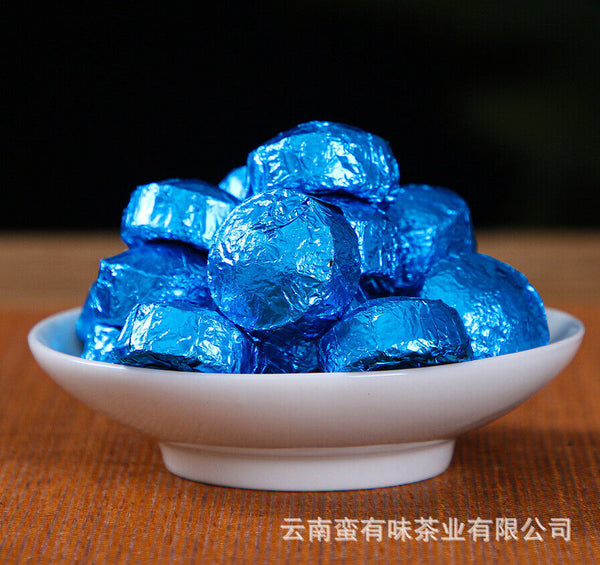 HelloYoung 500g Yunnan Pu'er Tea Mini Seven Colored Small Golden Tuo Nuoc Xiang Ripe Tuo