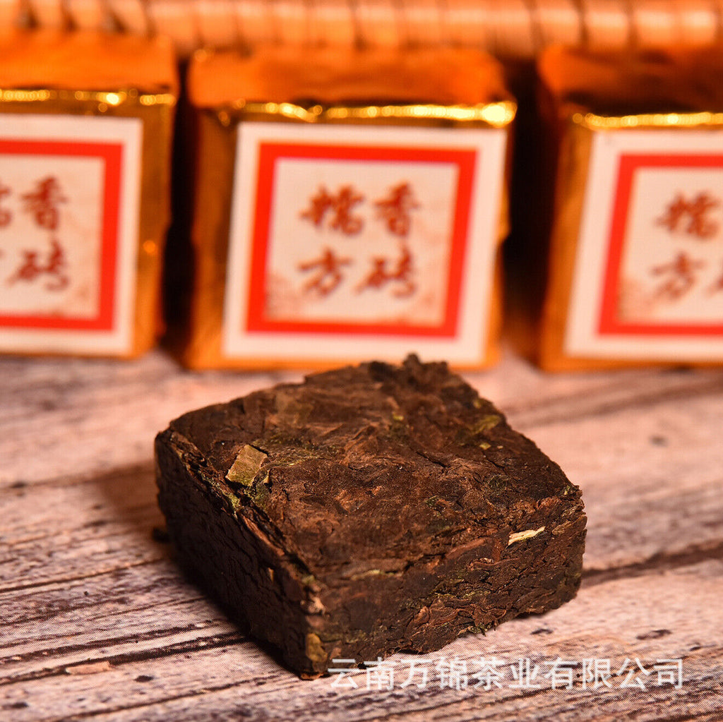 HelloYoung 500g Yunnan Puer ripe tea mini small tuo tea leaves glutinous aroma square brick