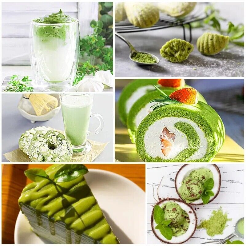 Natural Matcha Powder Milk Drink Green Tea Dessert Cake Edible Baking