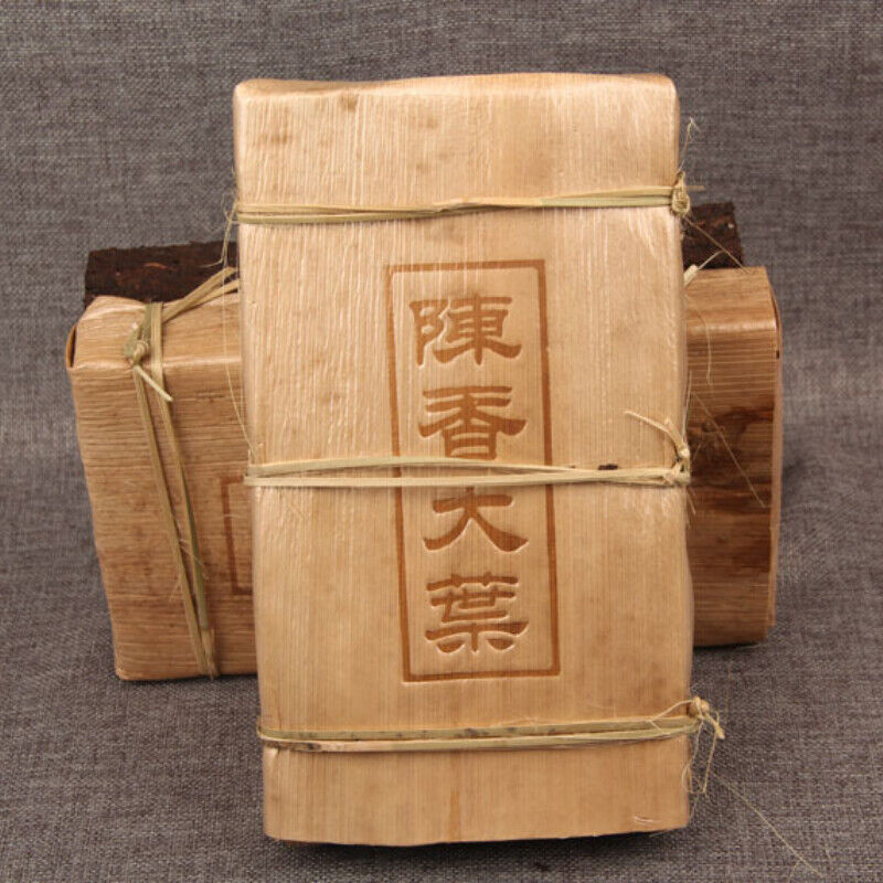 HelloYoung Bamboo Shell Old Pu'er Tea Brick Yunnan Ancient Tree Big Leaf Pu-erh Tea 1000g