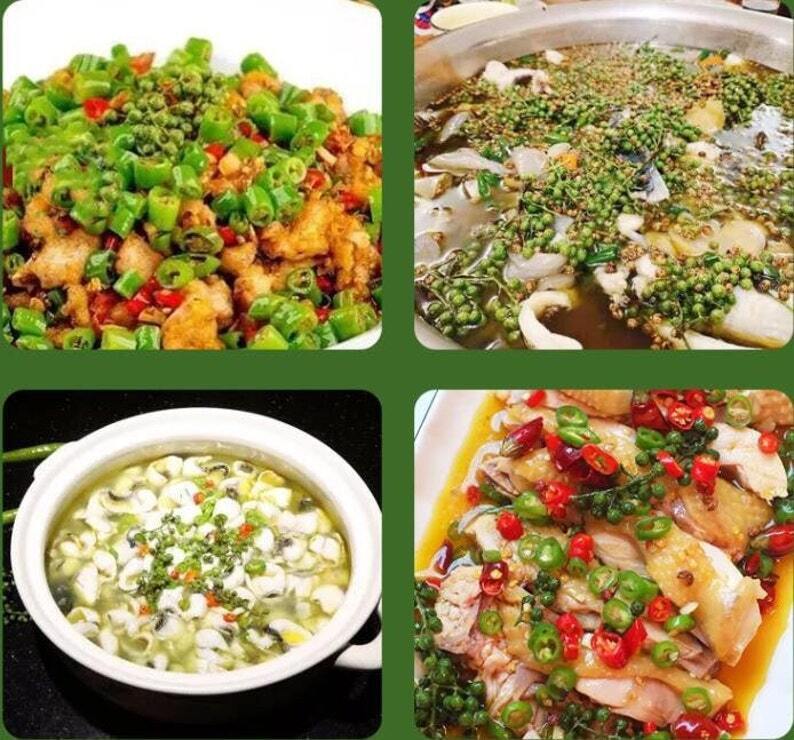 250g Chinese Sichuan Flower Pepper Szechuan Peppercorns Green pepper Ma Jiao, 麻椒