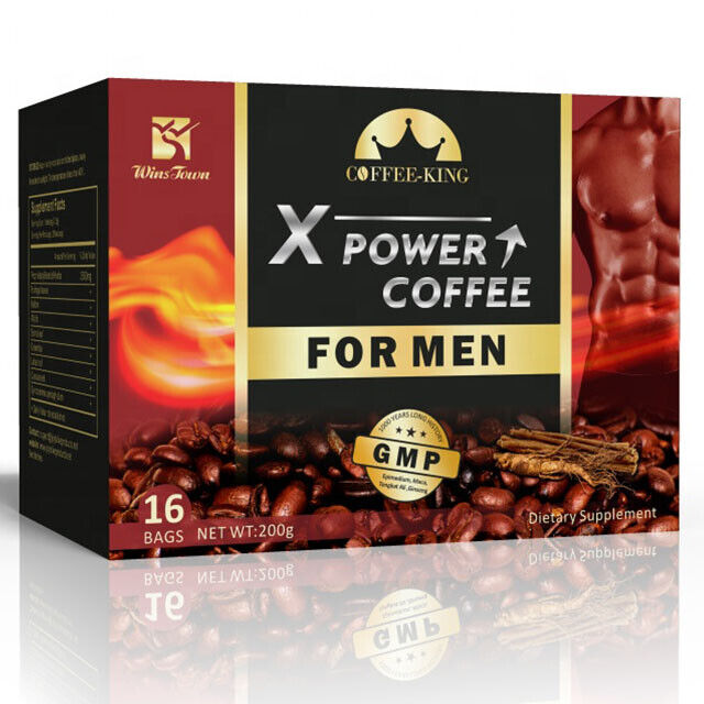 Man X Power Kaffee Maca Erweiterung Instant-Kräuterkraft-Kaffee 12,5g×16 Beutel