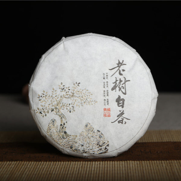 100g Yunnan Weißer Tee – Alte Baum Teeblätter, Tortenform