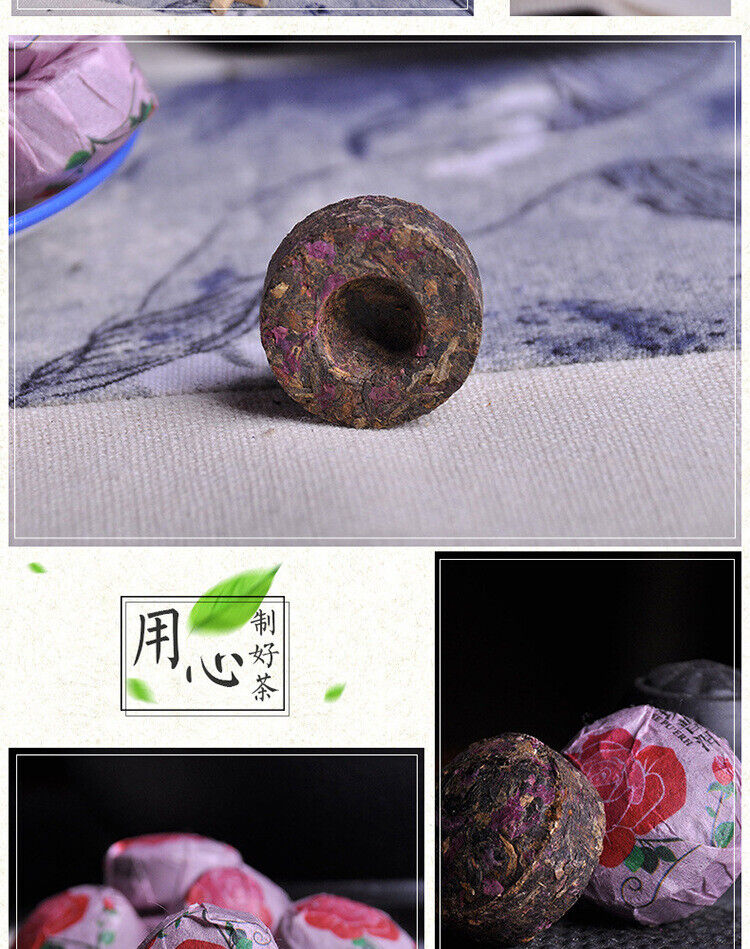 HelloYoung Rose Tuo Tea Puerh Ripe Tea Yunnan Rose Mini Tuo Tea Puerh Ripe Tea 500g/1.1lb