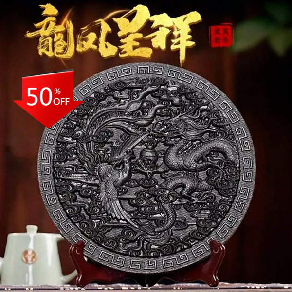 Dragon & Phenix Da Hong Pao Tea Cake Big Red Robe Tea 500g Wuyi Oolong Tea