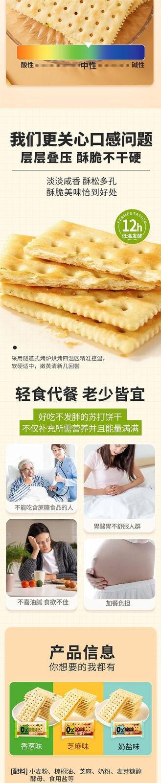 Scallion Soda Crackers Bulk Milk Salted Flavor No Added Sugar Pregnancy Snack