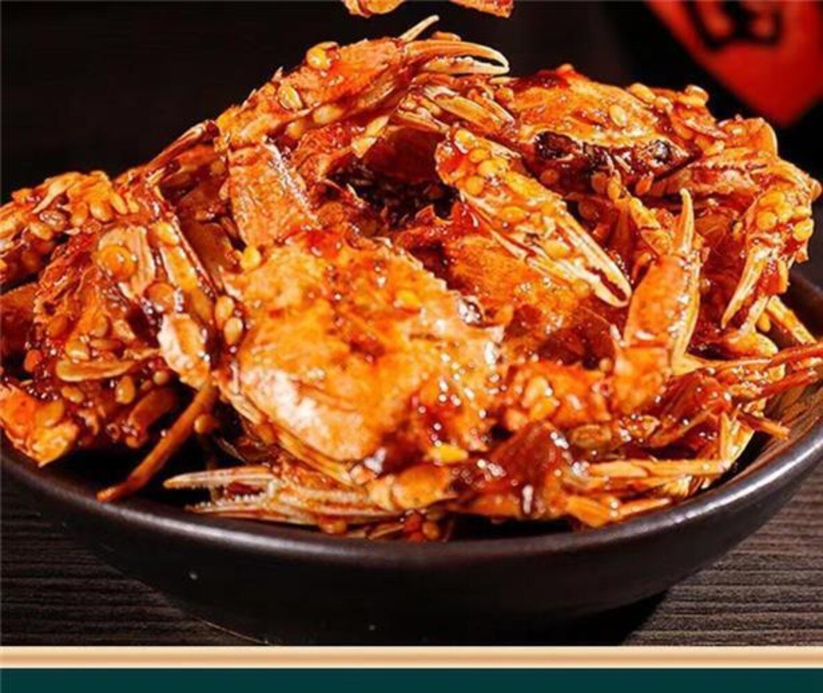 Ready-to-eat Small Crab Snacks - 55g per Bag, Crispy, Sweet and Spicy Sea Crabs Main image