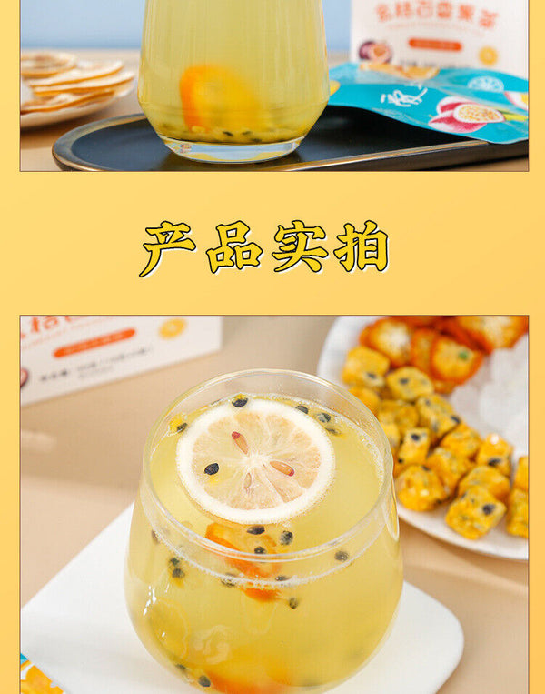 Kumquat, Passion Fruit, Green Tangerine, Lemon,and Snow Pear Cold Brew Fruit Tea