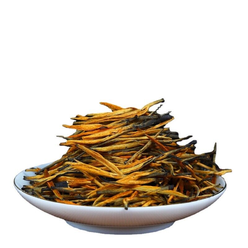 HelloYoung Yunnan Black Tea KungFu Black Tea Fengqing Lijie Gold Needle Honey Gold Bud8.8oz Main image