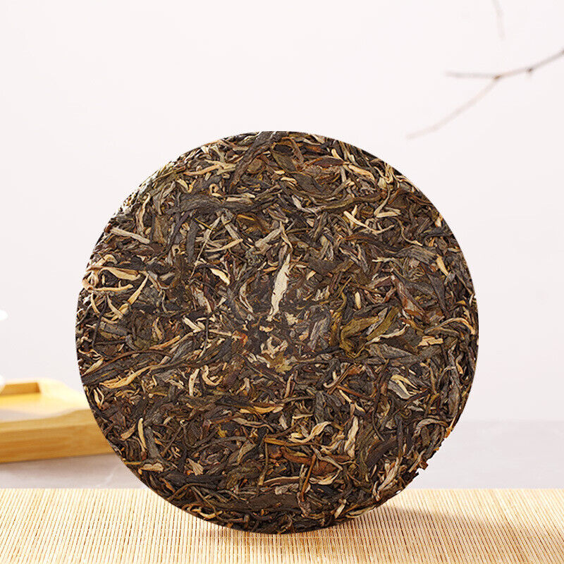HelloYoung Pu'er Raw Tea Slippery Bamboo Liangzi Pu'er Tea Cake Pu'er Tea 357g/12.59oz
