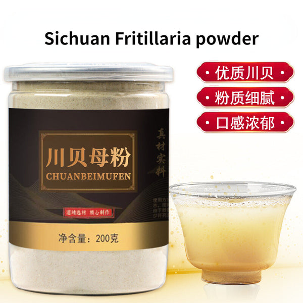 Pure Authentic Sichuan Fritillaria Powder Chinese Herbal Tea Sulfur Free