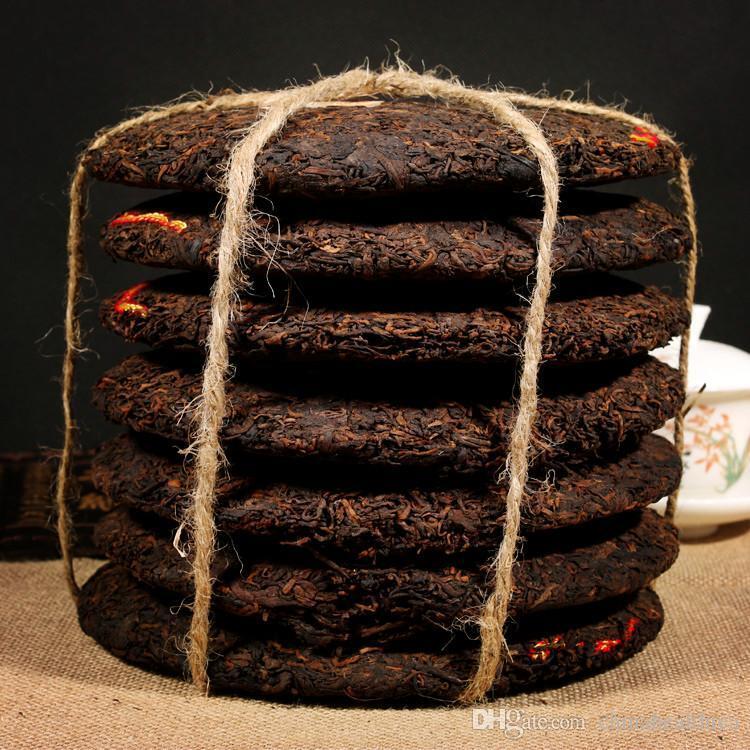 HelloYoung Aged Zhong Cha Green Seal Chinese Pu er Tea Yunnan Cooked Puer Ripe 357g
