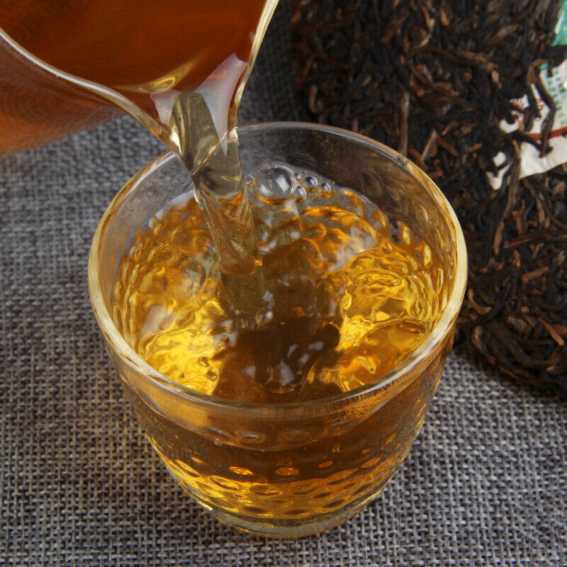 HelloYoung Big Leaf Pu-erh Green Tea Cake Health Care Natural 400g Yunnan Old Pu'er Raw Tea