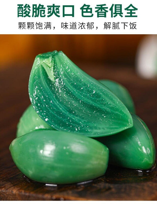 Authentic Laba Garlic Pickled Green Garlic - Sweet & Sour Vinegar Pickled Garlic