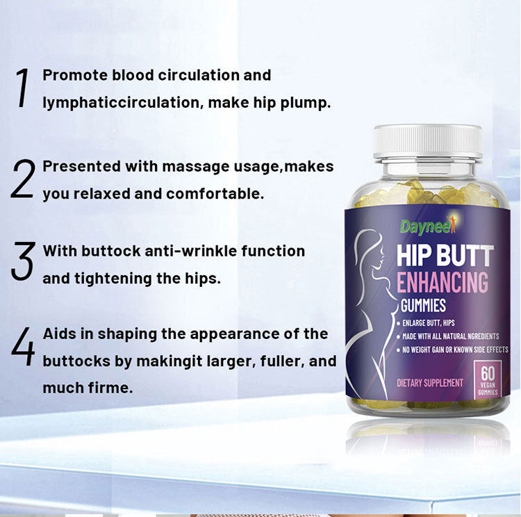 Hip Butt Enhancing Gummies – Big Butt Capsules, Boost & Firming 60 Capsules