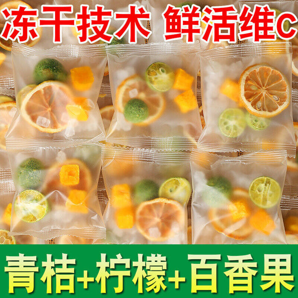 Green Orange Lemon Passion Fruit Tea Summer Cold Brew Kumquat Lemon Fruit Tea