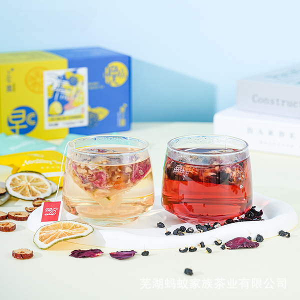 HelloYoung Flower Tea Mulberry Lily Poria Cocos Tea Cili Lemon Tea Flower Grass
