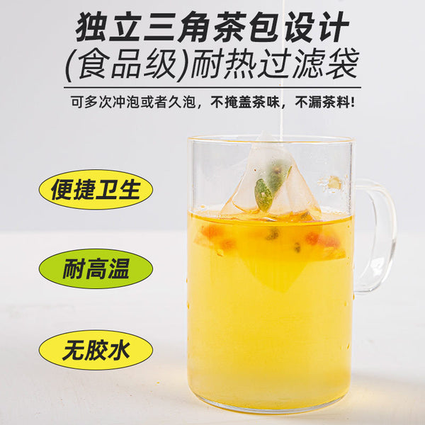 Strawberry, Green Orange, Passion Fruit Tea Freeze-Dried Fruit Tea Bags Summer