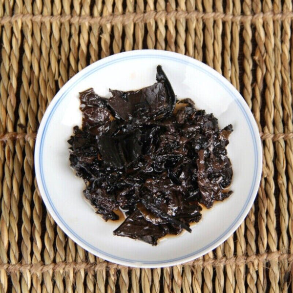 HelloYoung Yunnan Menghai Old Tree Shu Puerh Made By Puer Material 7562 Tea Brick 250g