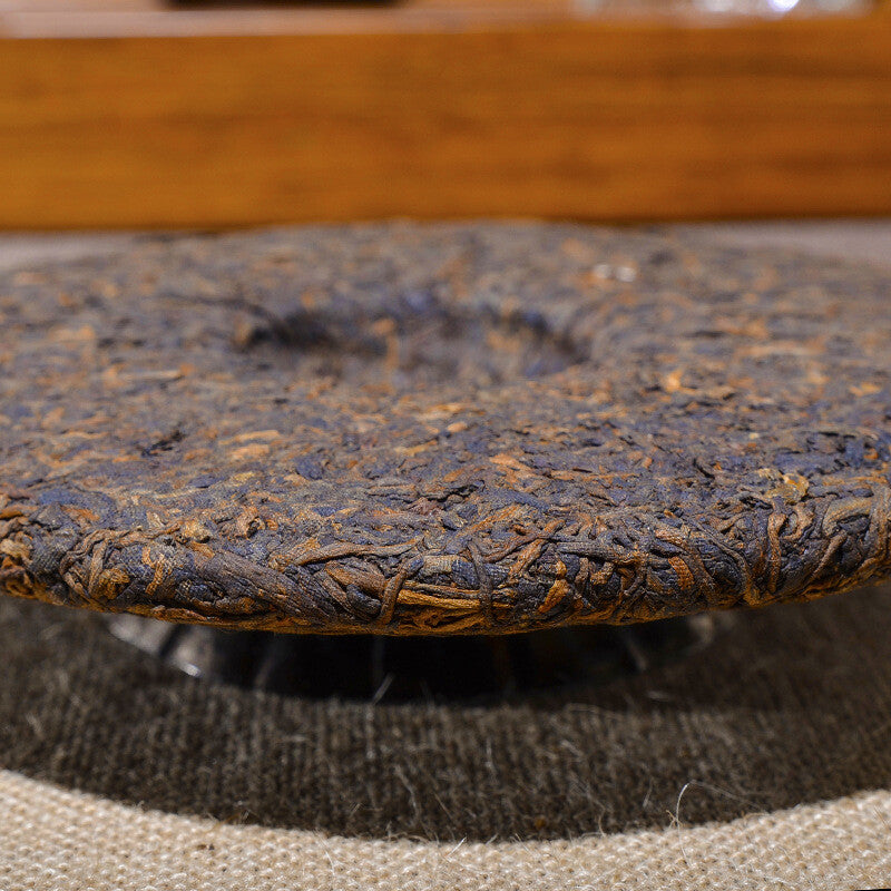 357g Pu'er Tea Cooked Tea Cake Tea Pu'er Tea Old Ban Zhang Jinya Cooked Tea Cake