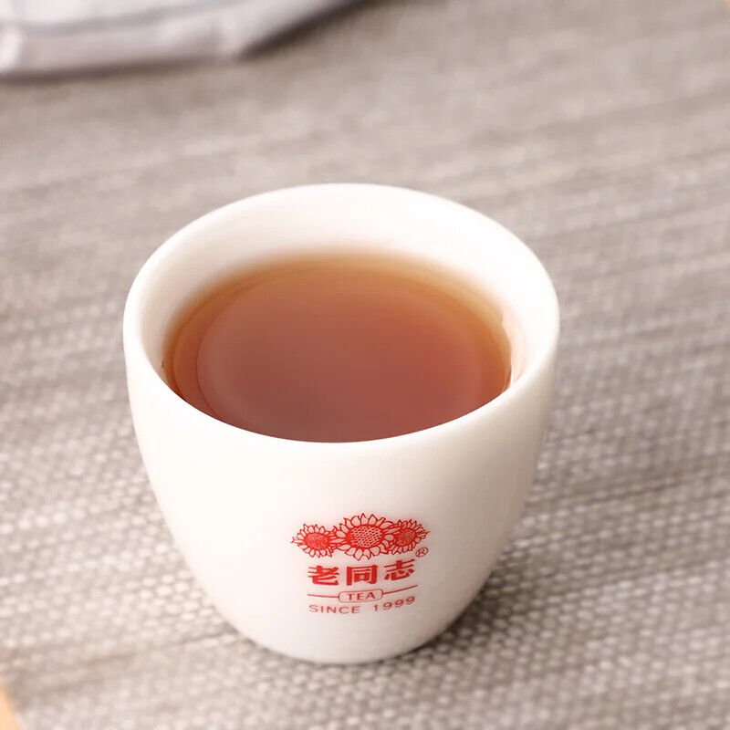 Lao Tong Zhi Brand Pu'er Cooked Tea Cake Deep Mountain Old Tree Shu Puerh Tea