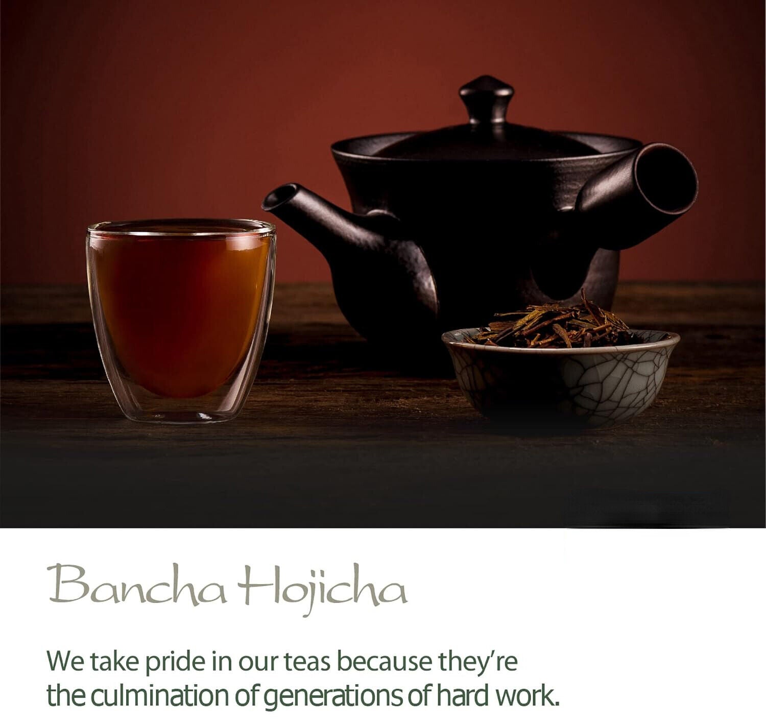 Bancha Hojicha Organic Green Tea - Houjicha Roasted Tea from Japan -  Tea 200g Secondary image