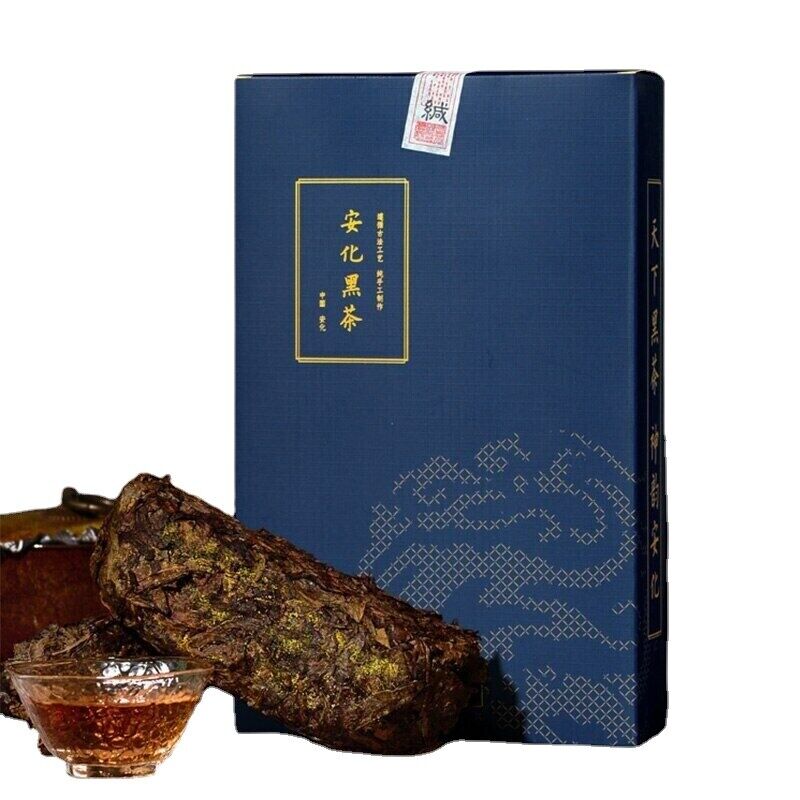 TemuTea 1000g Anhua Fu Zhuan Golden Flower Teas Hunan Dark Tea Brick Main image