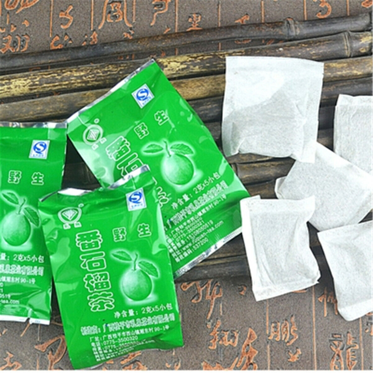 HelloYoung Herbal Tea Tea Bags Organic Green Tea China Tea 100%Natural Guava Leaves Tea 40g Main image