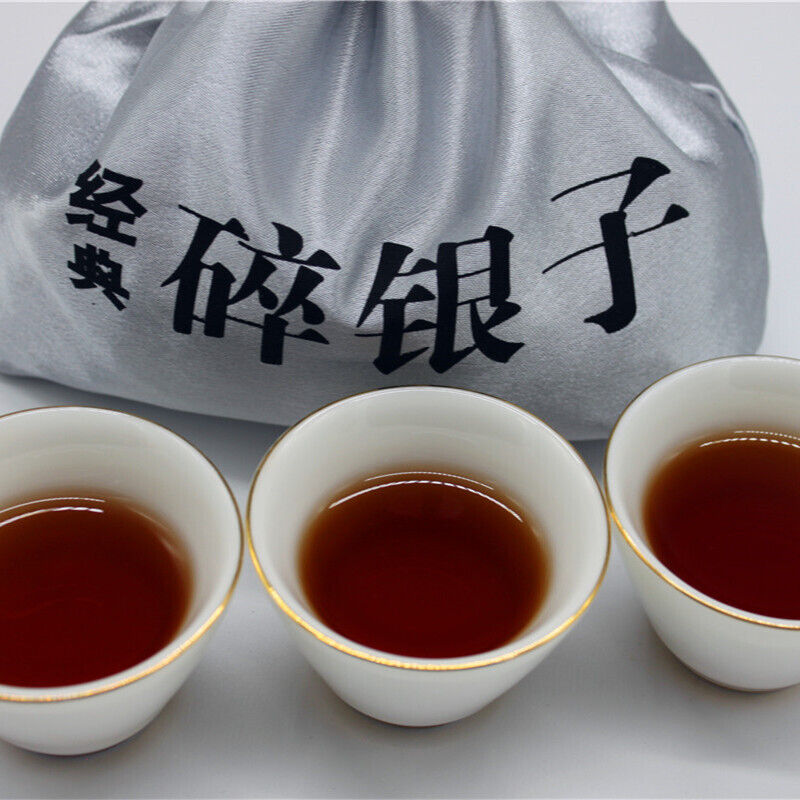 HelloYoung Yunnan Pu'er Tea 500g Cloth Bag Tea Fossil Menghai Ripe Tea Pu'er