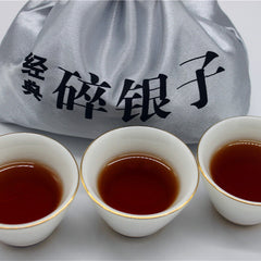 HelloYoung Yunnan Pu'er Tea 500g Cloth Bag Tea Fossil Menghai Ripe Tea Pu'er