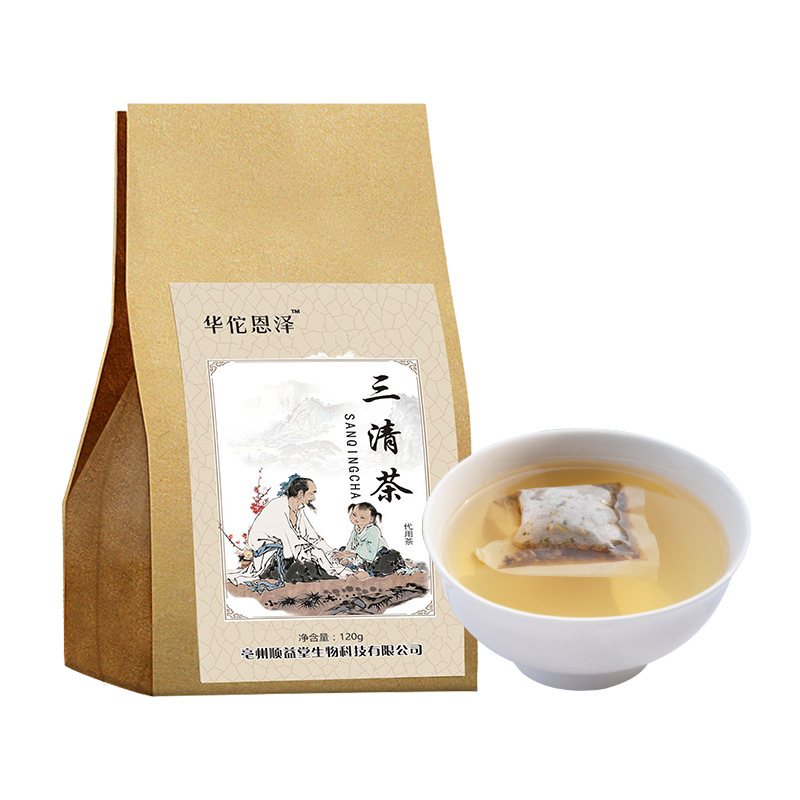 HelloYoung Herbal San Qing Tea 120g Mint Clear Mouth Tea Health Care Bag Infusion Tea