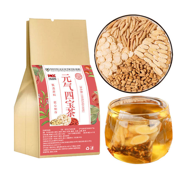 Ginseng Astragalus Combination Health Herbal Tea 150g Yuanqi Four Treasures Tea