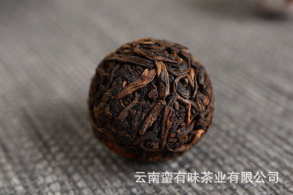 HelloYoung 500g Yunnan Pu'er Tea Icelandic Ripe Dragon Pearl 8g Ripe Tea Thin Slices